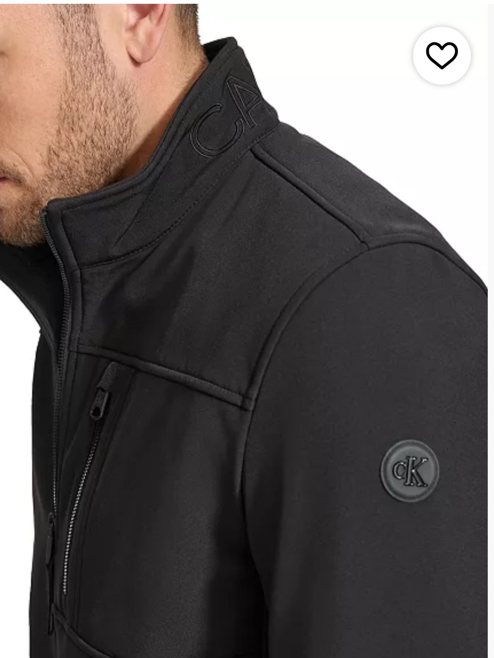 Calvin Klein Black Softshell Performance Jacket - Picture 13 of 15